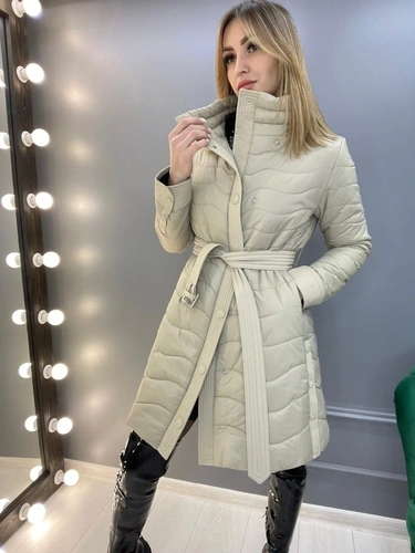Женское премиум-люкс пальто bottega veneta белое A6150 фото-2