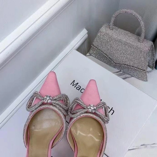 Туфли-босоножки женские Mach & Mach розовые премиум-люкс коллекция 2021-2022 фото-4