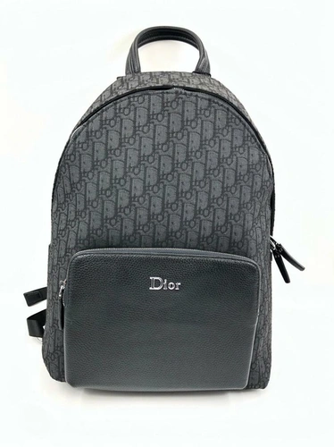 Рюкзак Christian Dior серый с рисунком 40/32 см фото-3
