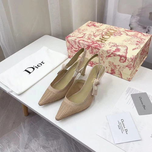 Туфли-босоножки женские Christian Dior бежевые коллекция 2021-2022