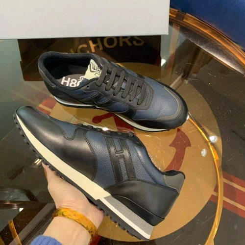 Мужские кроссовки Hogan черно-синие коллекция 2021-2022 фото-4