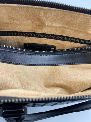 Кожаная сумка Bottega Veneta черная для документов 39/30 см. A70868 фото-2