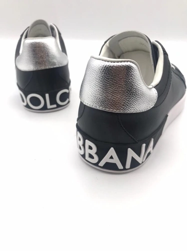 Кроссовки мужские кожаные Dolce & Gabbana A104556 чёрные фото-5