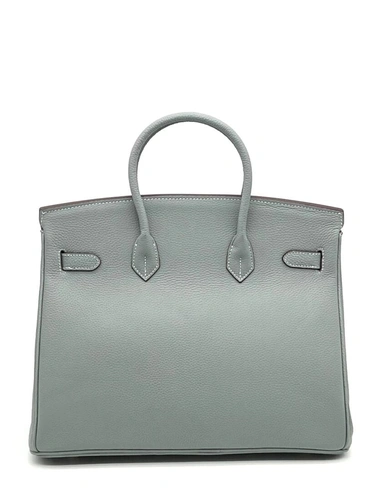 Женская сумка Hermes Birkin 35×26 см A109435 серая фото-4