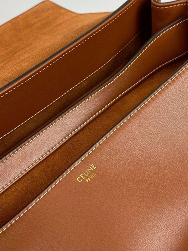 Женская сумка Celine премиум-люкс оранжевая фото-5