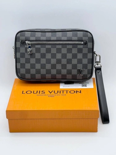 Клатч Louis Vuitton A103882 премиум 25:15:6 см черный фото-2