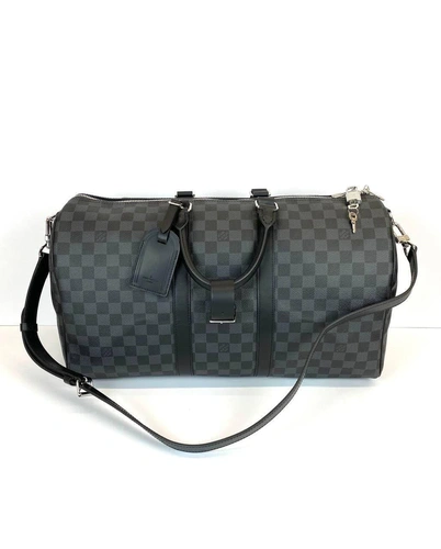 Дорожная сумка Louis Vuitton  Keepall 45/20/25 черная фото-7