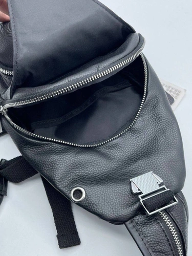 Рюкзак Versace A103890 кожаный 33:18:9 см чёрный фото-4