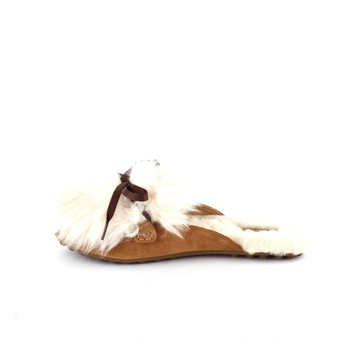 Угги тапочки женские UGG Slippers Fluff Shaine Chestnut фото-7