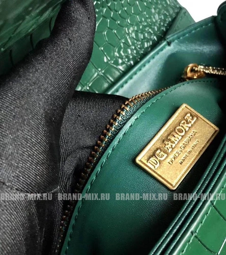 Сумка Dolce & Gabbana Amore Bag In Green Leather фото-4
