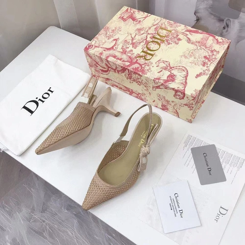 Туфли-босоножки женские Christian Dior бежевые коллекция 2021-2022 фото-4