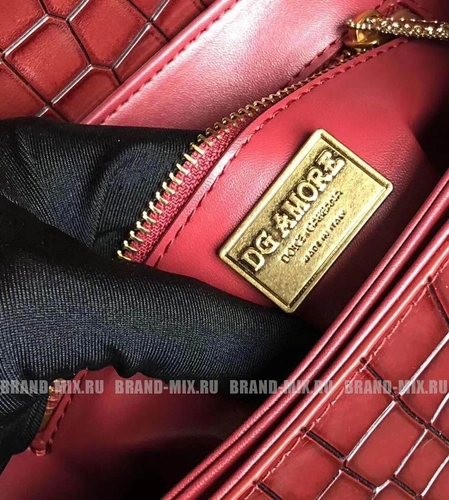 Сумка Dolce & Gabbana Amore Bag In Red Leather фото-3