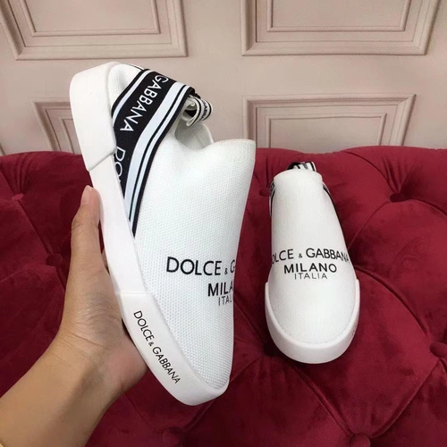 Кроссовки женские Dolce & Gabbana Sorrento белые коллекция 2021-2022 фото-4
