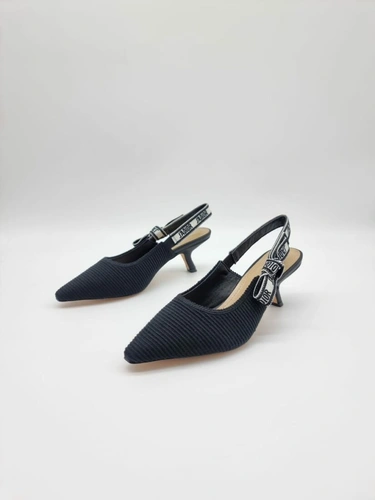Женские босоножки Christian Dior J’Adior A109321 на каблуке чёрные