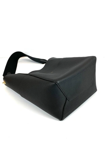 Сумка Celine Sangle Bucket Bag in Soft Grained Calfskin черная 33/23/17 фото-4