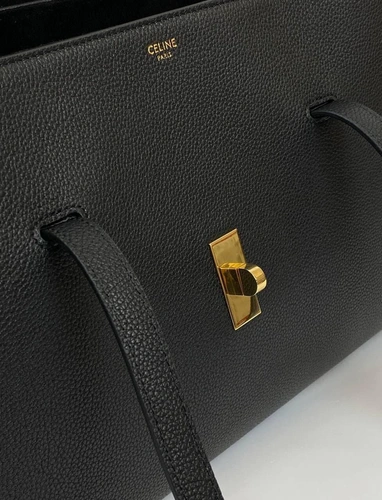 Женская сумка Celine премиум-люкс черная 32/34/14 фото-7