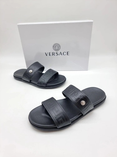 Шлёпанцы мужские Versace Slides A109969 Black фото-2