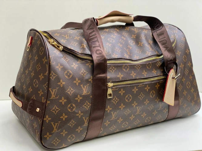 Дорожная сумка Louis Vuitton из канвы коричневая 53/28/15 см A83645
