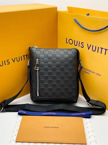 Сумка Louis Vuitton A103788 премиум 22/18 см черная фото-3