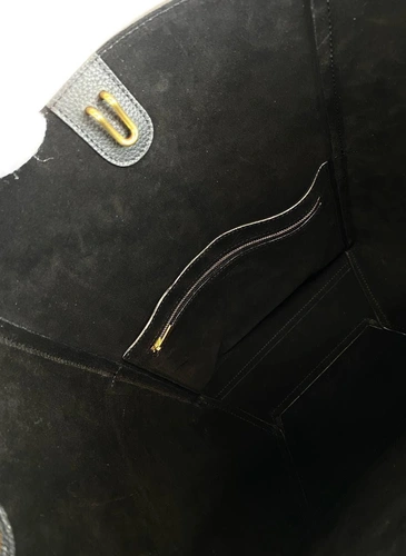 Сумка Celine Sangle Bucket Bag in Soft Grained Calfskin черная 33/23/17 фото-8