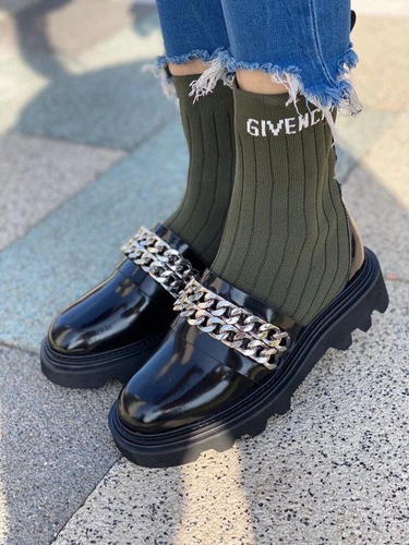 Ботинки женские Givenchy хаки фото-5