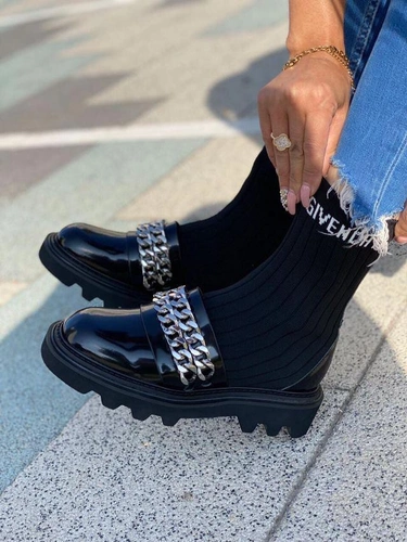 Ботинки женские Givenchy черные A54660 фото-2