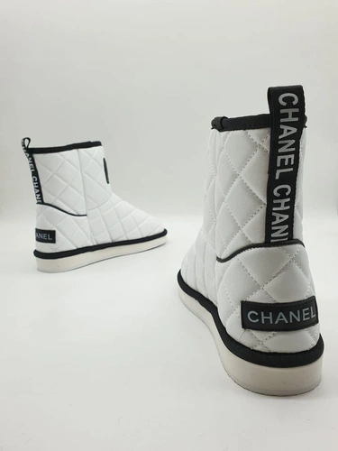 Угги женские Chanel белые коллекция 2021-2022 A60499 фото-3