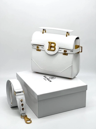Женская сумка Balmain B-Buzz 23 White 25/17 см фото-2