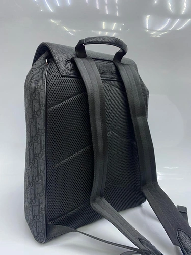 Рюкзак Christian Dior черный с кожаными вставками 42/30 см фото-6