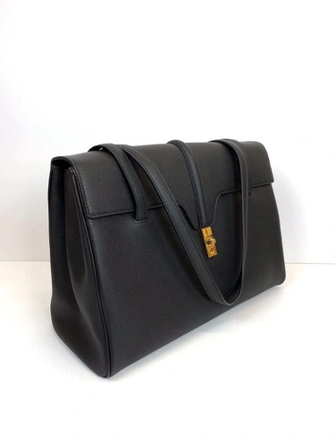 Женская сумка Celine премиум-люкс черная фото-5
