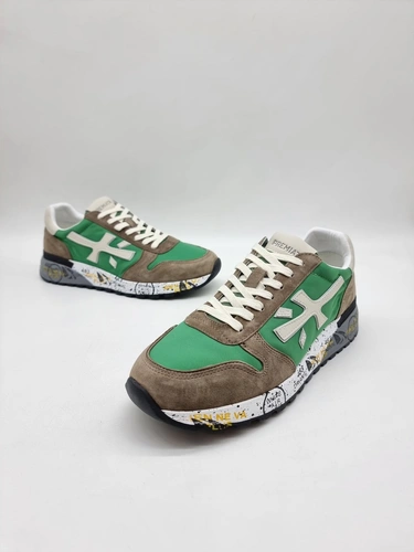 Мужские кроссовки Premiata A109785 зелёные фото-4