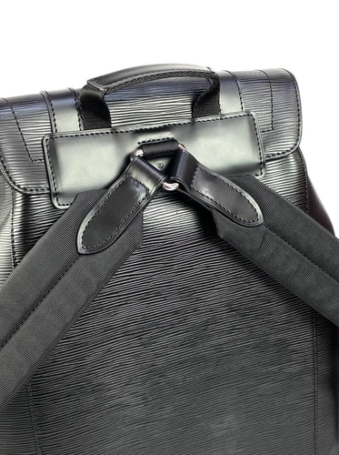 Рюкзак Louis Vuitton Christopher из кожи Epi премиум люкс черный 41/48/13 см фото-5