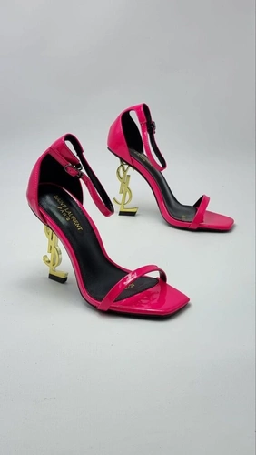 Туфли-босоножки Yves Saint Laurent Opyum A105998 Patent Leather Pink фото-3