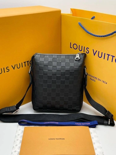 Сумка Louis Vuitton A103788 премиум 22/18 см черная фото-4