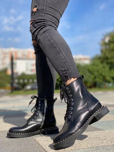 Ботинки женские Alexander Wang черные фото-3