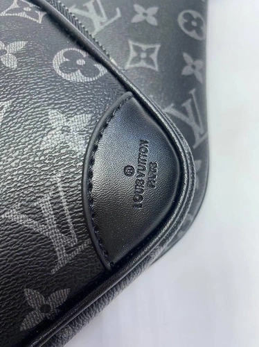 Поясная сумка Louis Vuitton Christopher из канвы Monogram черная 50/16/3 фото-3
