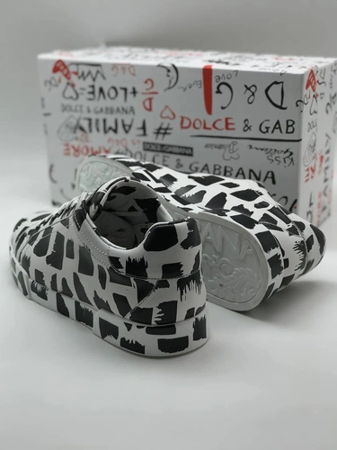 Кроссовки мужские Dolce & Gabbana черно-белые коллекция 2021-2022 A68481 фото-5