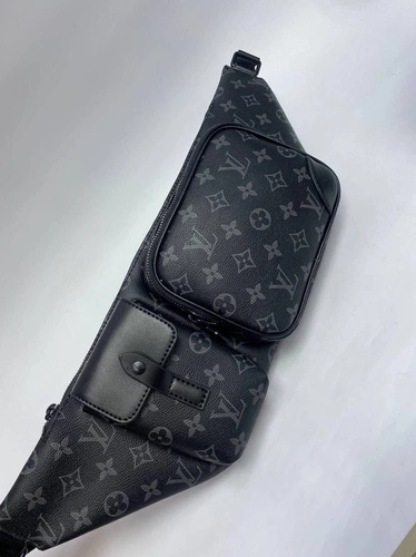 Поясная сумка Louis Vuitton Christopher из канвы Monogram черная 50/16/3 фото-4