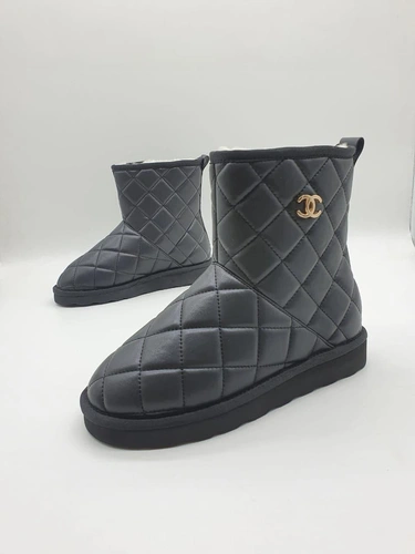 Угги женские Chanel черные коллекция 2021-2022 A60680 фото-3