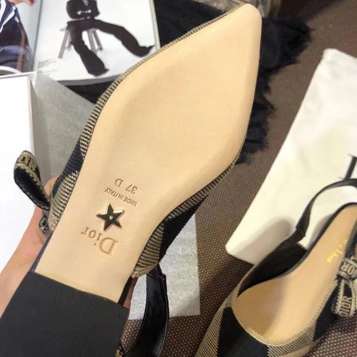 Туфли-босоножки женские Christian Dior с рисунком коллекция лето 2021 фото-5