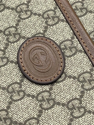 Клатч Gucci A103863 из канвы коричневый фото-7