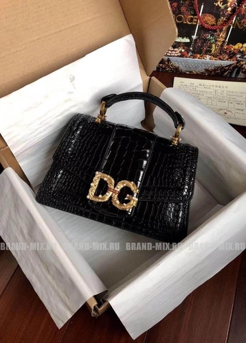 Сумка Dolce & Gabbana Amore Bag In Black Leather фото-3