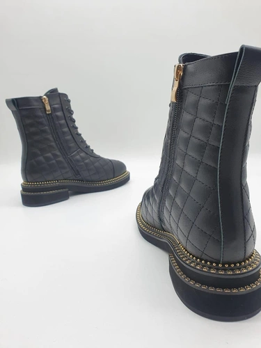 Ботинки женские зимние Chanel черные коллекция 2021-2022 A60540 фото-4