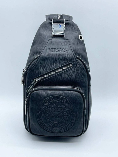 Рюкзак Versace A103890 кожаный 33:18:9 см чёрный фото-3