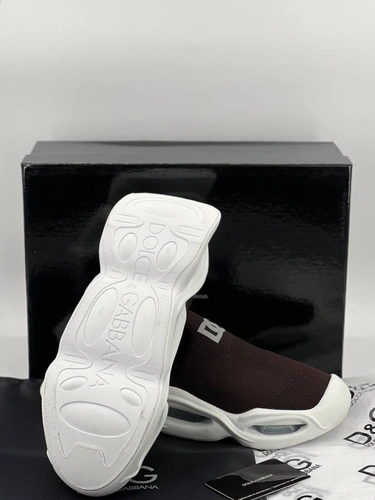 Кроссовки мужские Dolce & Gabbana Wave Sock Low A105585 коричневые фото-3