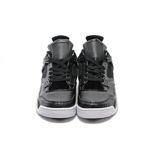 Кроссовки Nike Air Jordan 4 Retro Black/White фото-5