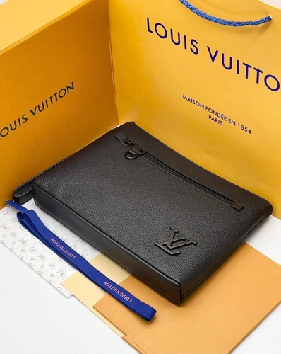 Мужской клатч Louis Vuitton A103804 премиум 29:21:5 см чёрный