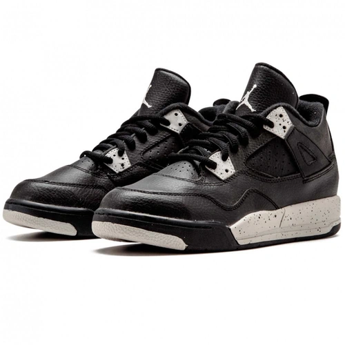 Кроссовки Nike Air Jordan 4 Retro Black/Black/White фото-3