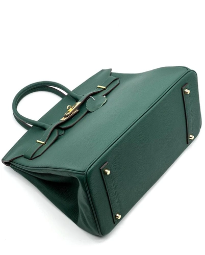 Женская сумка Hermes Birkin 35×26 см A109443 зелёная фото-7