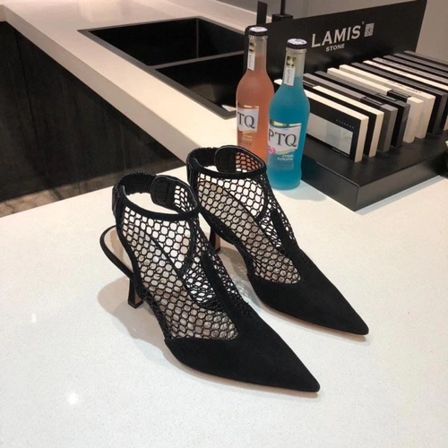 Туфли-босоножки женские Christian Dior черные коллекция 2021-2022 A74521